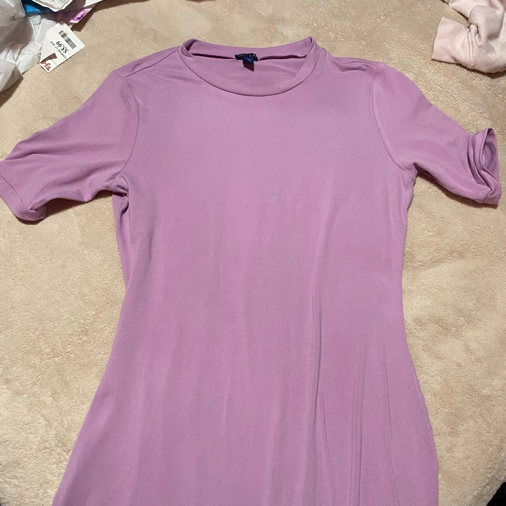 Lavender tight fitting long dress